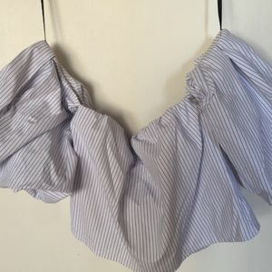 Missguided • Sz 6 • crop top • puffed sleeves
